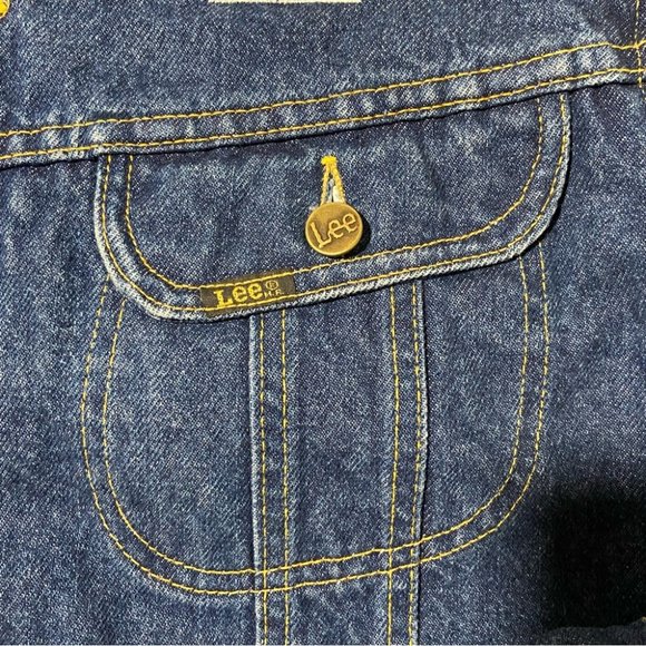 Vintage LEE Storm Rider Denim Blanket Lined Trucker Jacket Size 44 / L - Picture 4 of 16